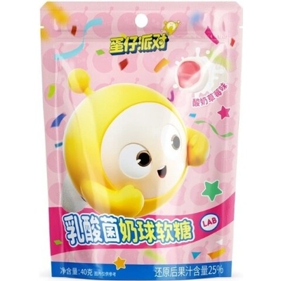 Haoliyuan Gummy Balls Strawberry Yogurt 40 g
