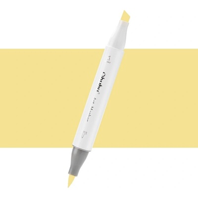 Lihová fixa OHUHU oboustranná Brush & Chisel, Summer Lemon (Y050)