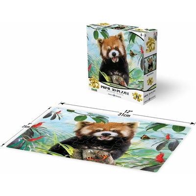 PRIME 3D puzzle Červená panda 48 ks