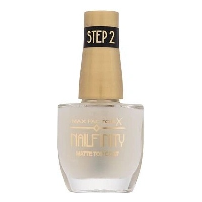 Max Factor Nailfinity Matte Top Coat matný vrchní lak odstín 101 Velvet Curtain 12 ml