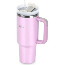 Vilde nerezový termohrnček s rukoväťou 1,2 l růžový