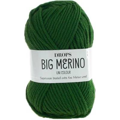Příze DROPS Big Merino uni color 14 - zelená