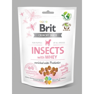 Brit Care Dog Crunchy Cracker s hmyzem syrovátkou a probiotiky 200 g