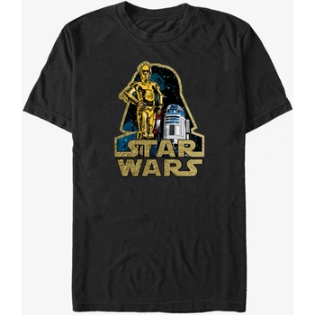 ZOOT. Fan Черна унисекс тениска Star Wars Shiny Droids ZOOT. Fan | Cheren | МЪЖЕ | L