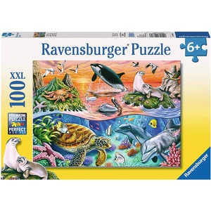 Ravensburger Пъзел Ravensburger от 100 XXL части - Под водата (10681) - baby