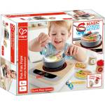 Hape Дървен комплект Hape - Котлон с тиган (H3164)
