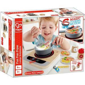 Hape Дървен комплект Hape - Котлон с тиган (H3164)