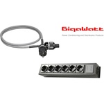 Gigawatt PF-1e + LC-1 Mk3+ - Мрежова лента с захранващ кабел с дължина 1, 5м (063888)
