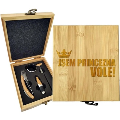 Sablio Dárková sada na víno Jsem princezna, vole!: 147×168×49 mm