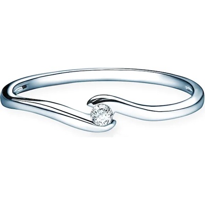 SAVICKI Годежен пръстен: бяло злато. диамант