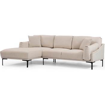 Hanah Home Светлобежов ъглов диван , ляв ъгъл Leo - Artie (560ARE1174)