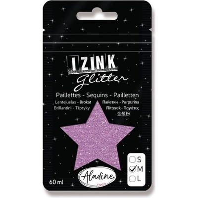 Izink Glitter třpytky 60 ml růžová
