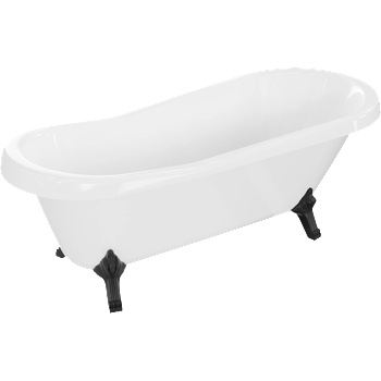 Mexen Retro 170x75 cm white/black (53251707500-70)