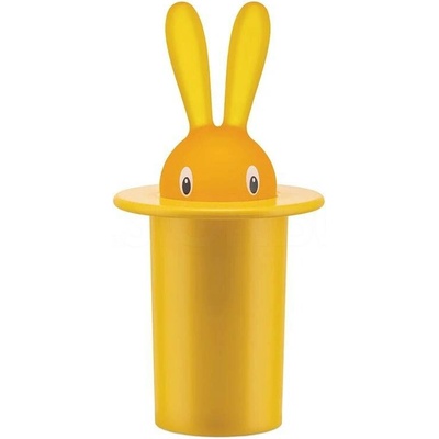 ALESSI stojan na párátka Magic Bunny žlutý