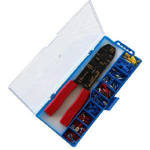 Commel Комплект клещи за кримпване и 10 х 10 изол. кабелни (c365-751)