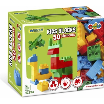 Wader 41294 Kids Blocks 50 ks