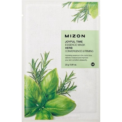 Mizon Joyful Time Essence Mask Herb, листова маска за лице с билки (8809479166406)