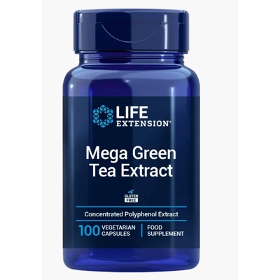 Life Extension Mega Green Tea Extract, екстракт от зелен чай, 100 капсули, ЕС