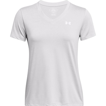 Image 1 of Under Armour Tech Twist V-Neck Short Sleeve Womens - Halo Grey