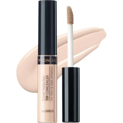 The Saem Cover Perfection Tip Concealer Korektor No.1 Clear Beige 6,5 g – Zboží Mobilmania