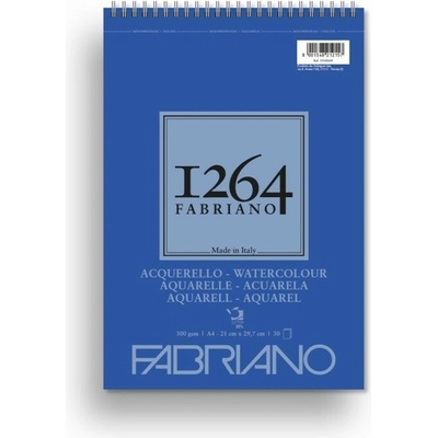 Fabriano 1264 Aquarelle 19100648 A5 300g 30 listů kovová vazba