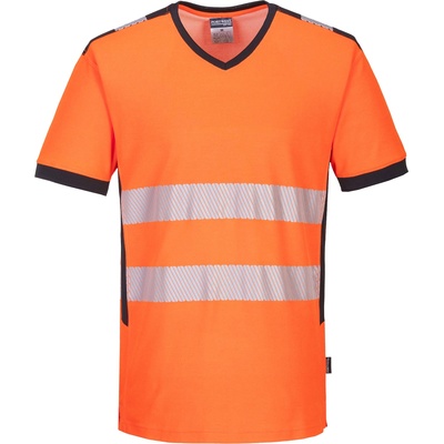 Portwest hi-vis pw310 / Функционална светлоотразителна риза - hv оранжево/черно 4xl (pw310obr4xl)