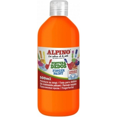 Fľaša prstových farieb 500 ml oranžová