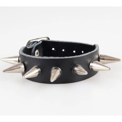 Black & metal гривна с шипове 1 - bwz-481