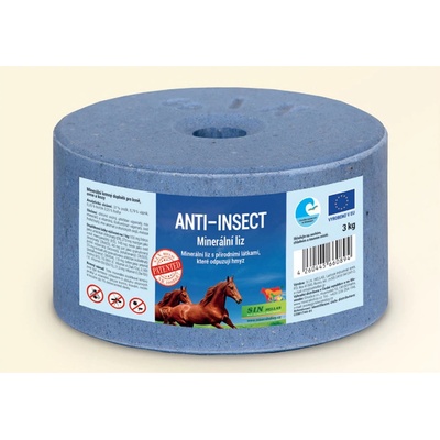 S.I.N Hellas Anti Insect minerální liz pro koně a skot proti hmyzu 3 kg