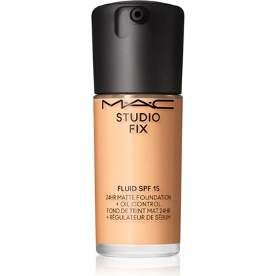 MAC Cosmetics Studio Fix Fluid SPF 15 24HR Matte Foundation + Oil Control матиращ фон дьо тен SPF 15 цвят NC20 30ml