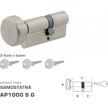 MP-KOVANIA DK - AP1000 S G - s gombíkom NIM - nikel matný