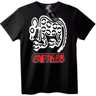 NOONEBRAND Тениска Caifanes с племенен дракон - 7XL, Black