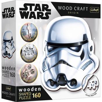 Trefl - Puzzle Contour Stormtrooper Helmet wooden 160 - 160 piese
