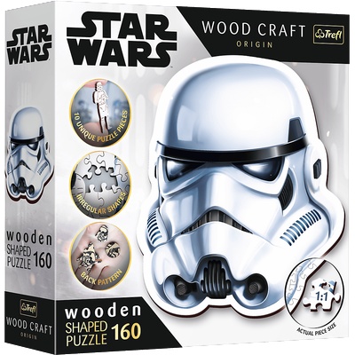 Trefl - Puzzle Contour Stormtrooper Helmet wooden 160 - 160 piese