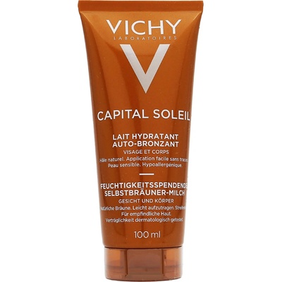 Vichy Ideal Soleil Auto Bronzant hydratační samoopalovací mléko na obličej a tělo 100 ml – Zboží Mobilmania