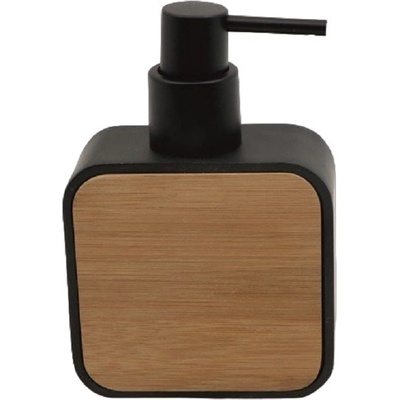 Inter Ceramic Дозатор за течен сапун Inter Ceramic - Нинел, черен/бамбук (72563)
