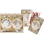 Piatnik Карти за игра Piatnik - World Map, 2x тестета
