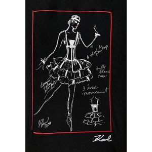 Karl Lagerfeld тениска дамска от памук (B3W17087)