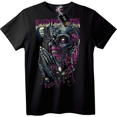 NOONEBRAND Тениска Bleed From Within с Череп - XS, White