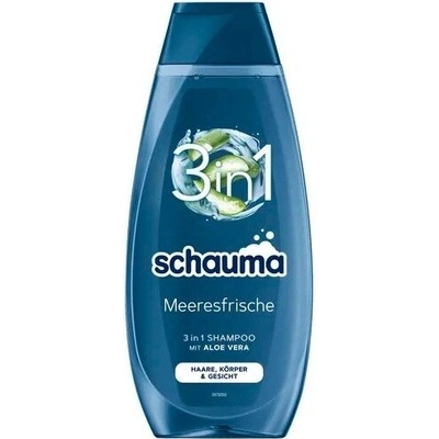 Schauma Men šampon 3v1 Mořská svěžest + Aloe Vera 400 ml