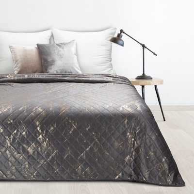 Takoy DESIGN 91 přehoz na postel LUIZ ze sametu zdobený mramorovým vzorem-HF-458998 200 x 220 cm