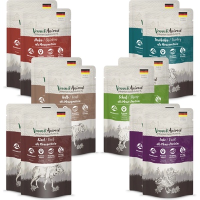 Venandi Animal Monoprotein mix 6 druhů 12 x 125 g