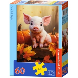 Castorland Пъзел Castorland от 60 части - Сладко есенно прасенце (B-066285-1) - ozone