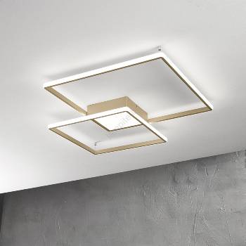 Ondaluce - Димируемо LED таванно осветително тяло DOWEL LED/46W/230V златисто (OND0084)