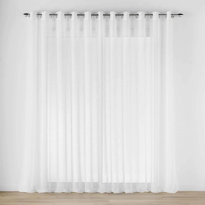 Douceur d'intérieur Široká záclona s oky, CARLIN, 400 x 240 cm bílá