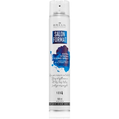 Brelil Professional Salon Format Strong Fixing Spray лак за коса с екстра силна фиксация 500ml