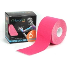 BronVit Sport Kinesio Tape classic růžová 5cm x 6m