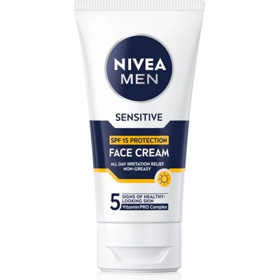 Nivea MEN Sensitive защитен крем за мъже SPF 15 75ml