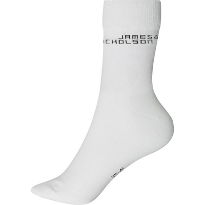 James & Nicholson JN 8032 ponožky z bio bavlny white