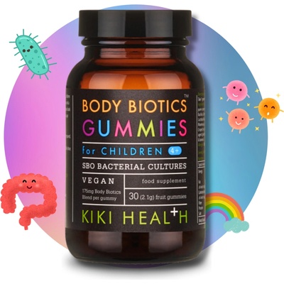 Kiki Health Probiotika pro děti Body Biotics 60 gumových bonbónů